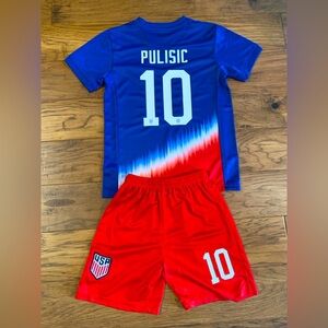 CHRISTIAN PULISIC YOUTH JERSEY USA SOCCER UNIFORM TODDLER & YOUTH SIZES INSTOCK